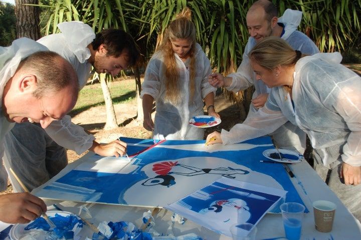 Team Building Artistico Mural Carrusel 6