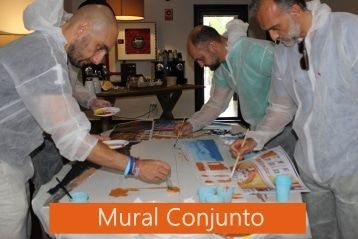 Team Building Artístico Mural Miniatura